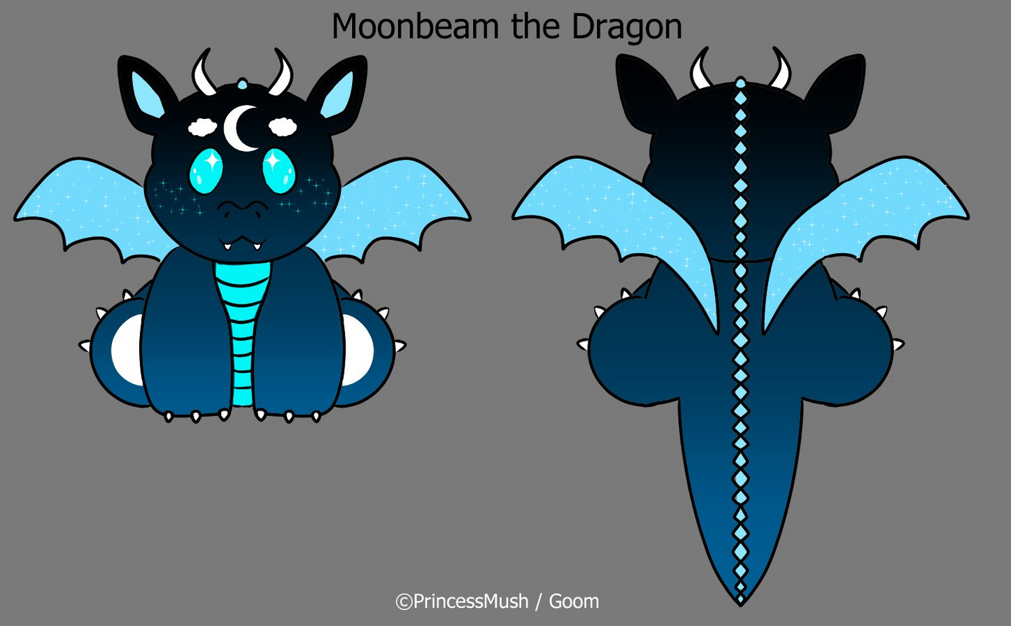 Moonbeam the Glowing Dragon Plushie Stuffed Animal - Great Gift for Kids and Collectors