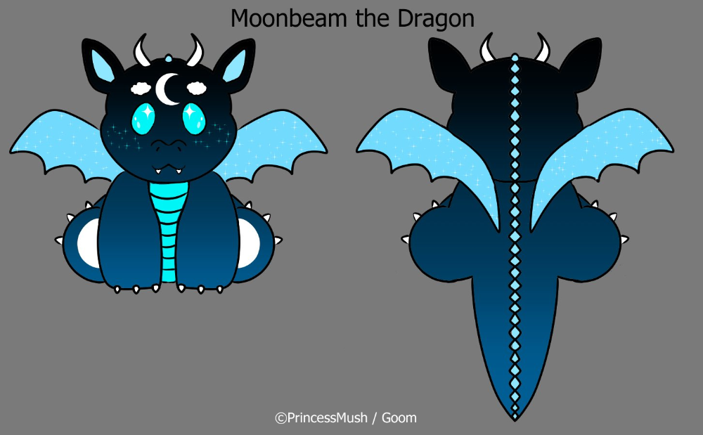 Moonbeam the Glowing Dragon Plushie Stuffed Animal - Great Gift for Kids and Collectors