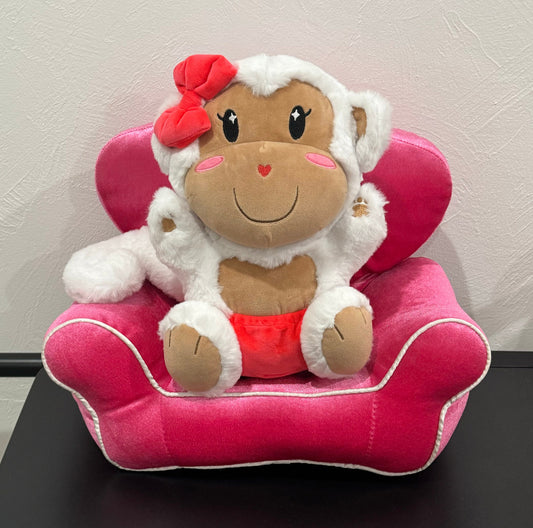 Chiisai the Cute Kawaii Baby Monkey Plushie Stuffed Animal - Great Gift for Kids and Collectors